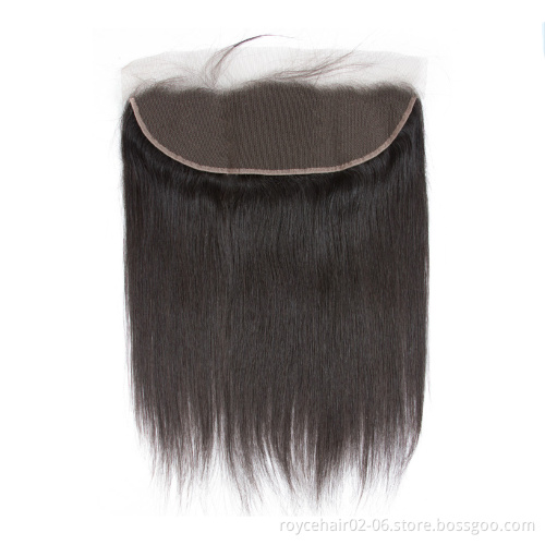Ear to Ear Thin Skin Invisible Lace Frontal Swiss Film Transparent Hd Lace Frontals with Pre plucked Hairline